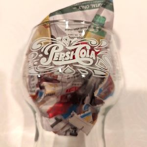 Vintage Pepsi Cola Pedestal Fountain Style 6" Drinking Glass